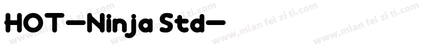 HOT-Ninja Std字体转换